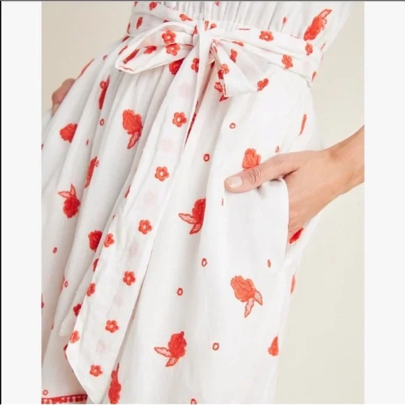 NWT Anthropologie Maeve Embroidered Floral  Esme Dress Size XSP - Picture 8 of 15